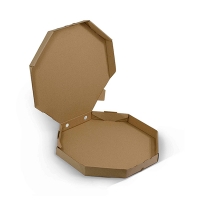 Упаковка для пиццы octagon восьмиугольная коричневая